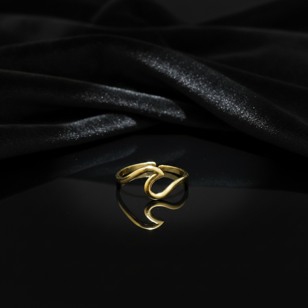 JEWELIXIRS Ocean Wave Ring