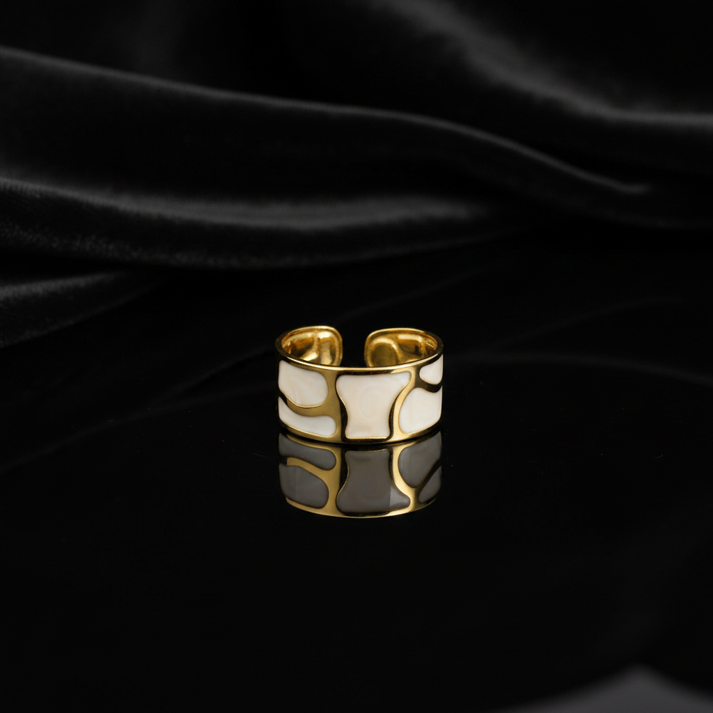 JEWELIXIRS Mosaic Cuff Ring