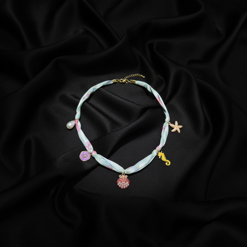 JEWELIXIRS Ocean Charm Choker Necklace