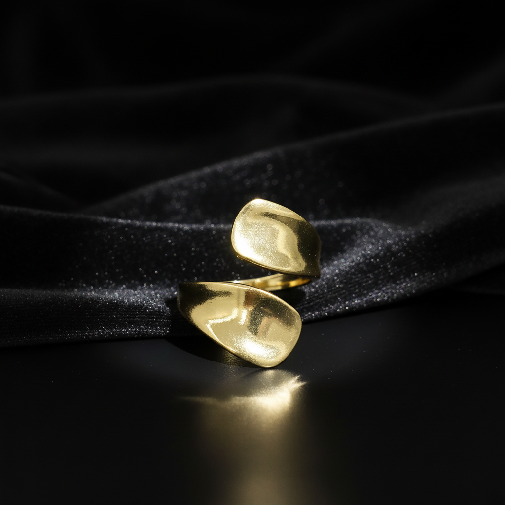 JEWELIXIRS Double Petal Wrap Ring
