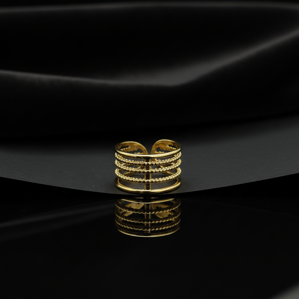 JEWELIXIRS Multi-Row Ladder Ring