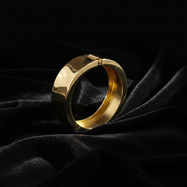 JEWELIXIRS Wide Hinged  Bracelet