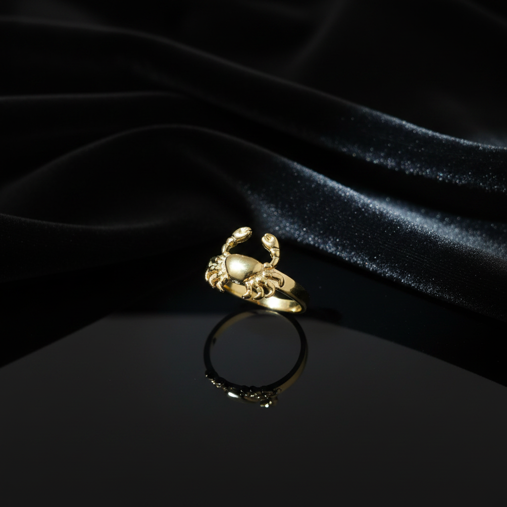 JEWELIXIRS Crab Cuff Ring