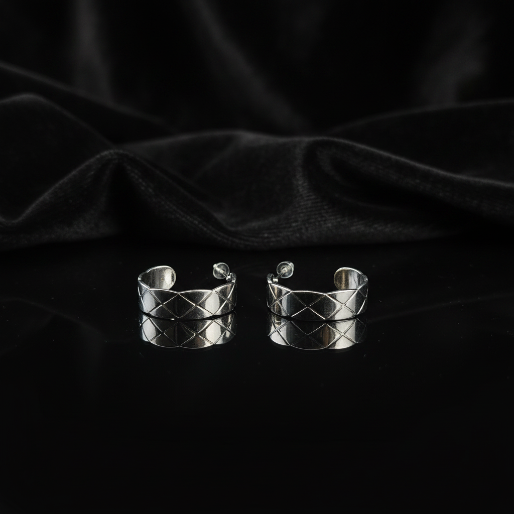JEWELIXIRS Diamond Grid Earring