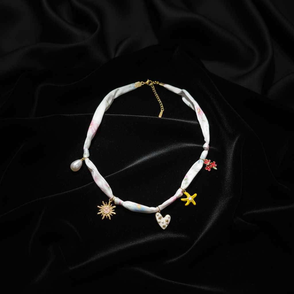 JEWELIXIRS Whimsy Charm Choker Necklace