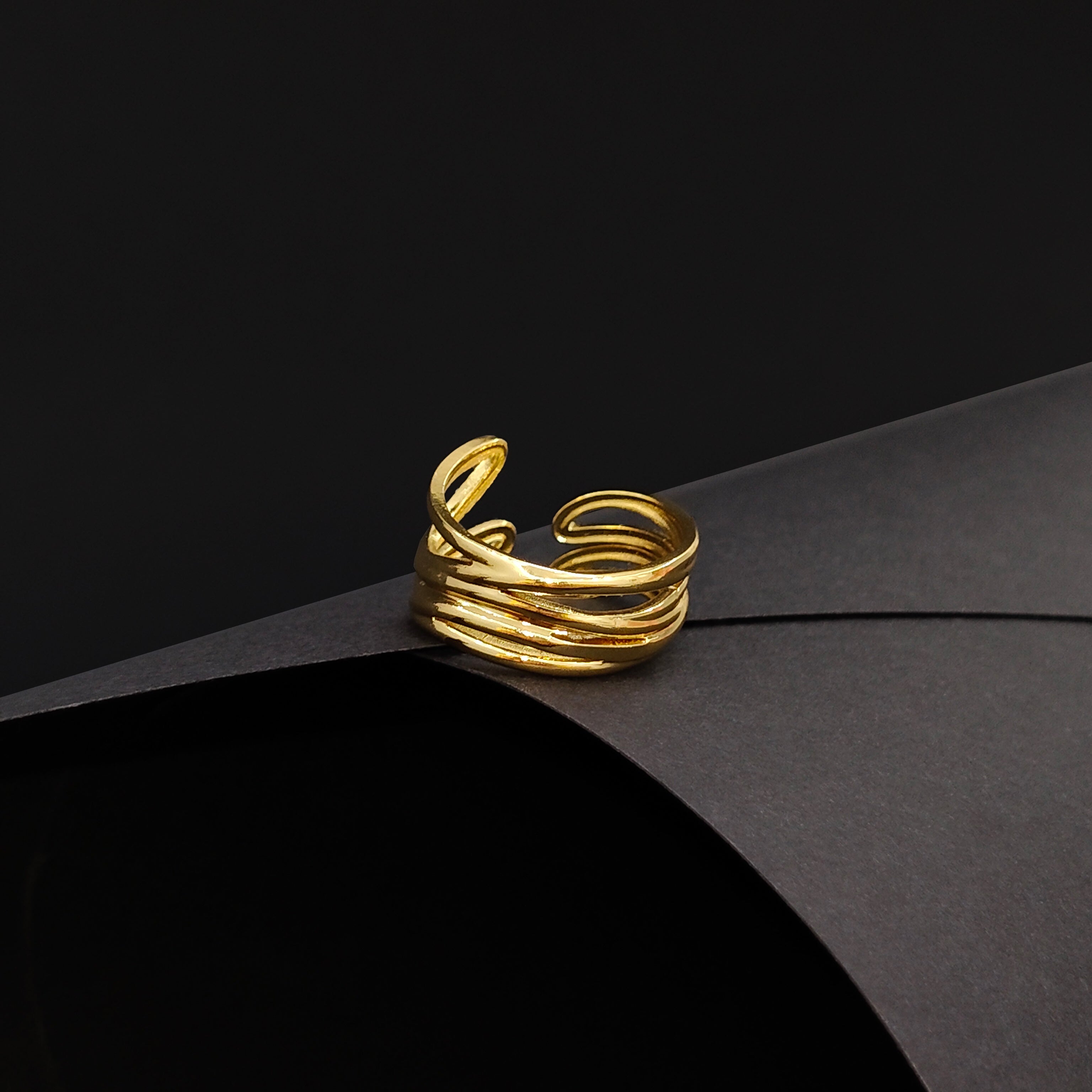 JEWELIXIRS Crossover Wave Ring