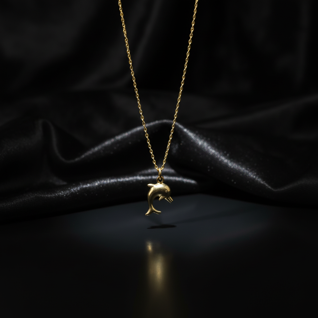 JEWELIXIRS Dolphin Pendant Necklace
