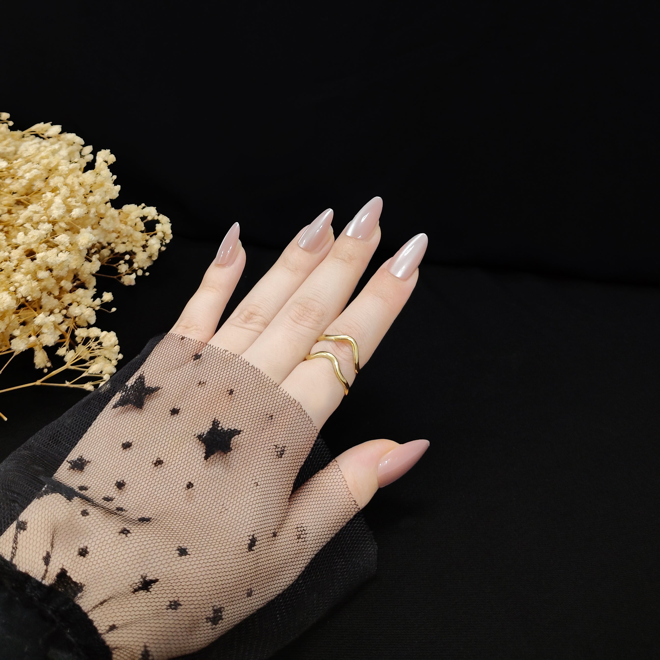 JEWELIXIRS Double Wave Ring