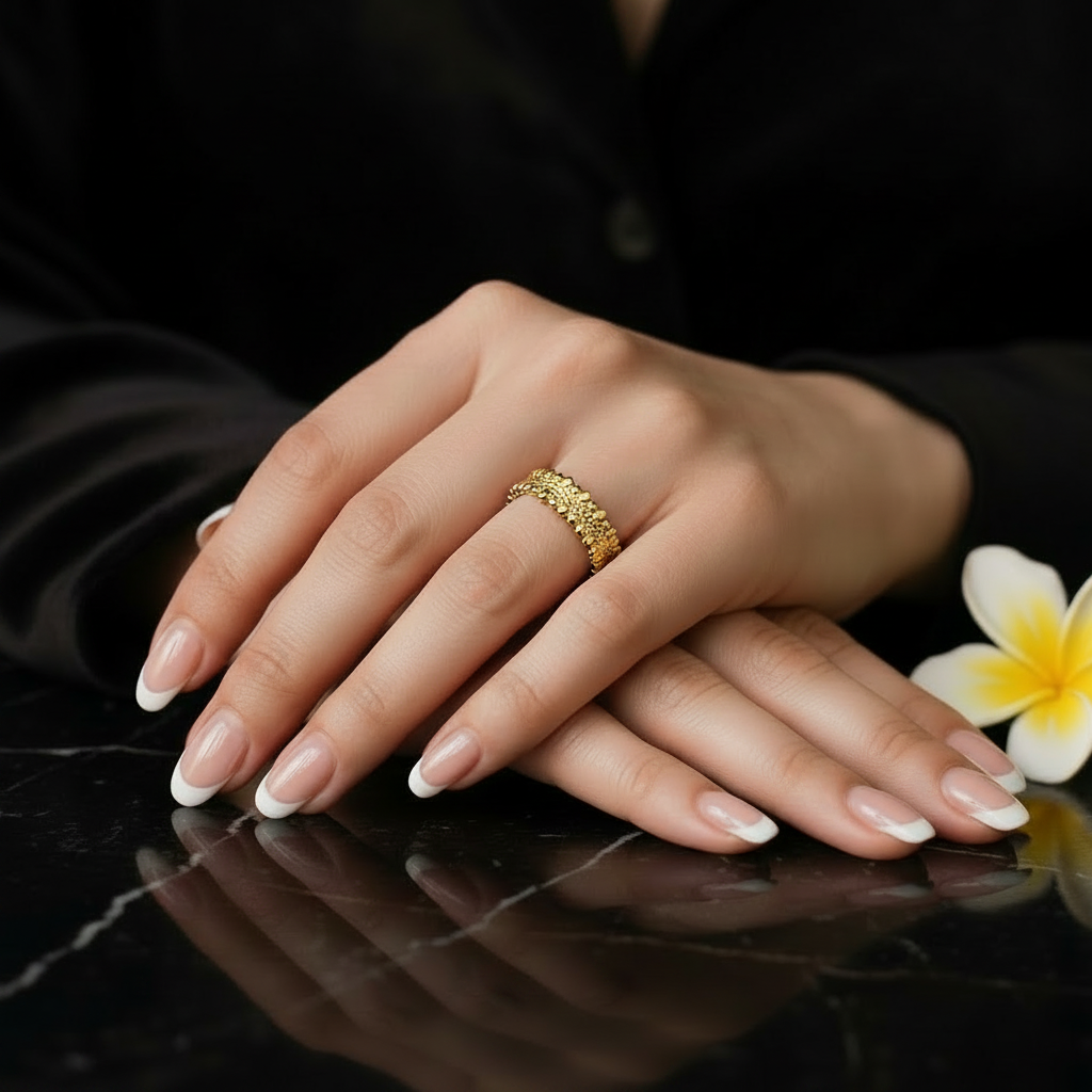 JEWELIXIRS GRANULE CROWN RING