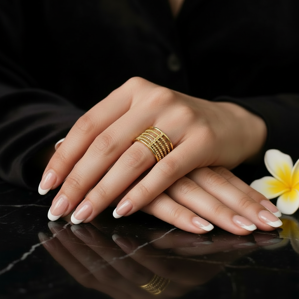 JEWELIXIRS Multi-Row Ladder Ring