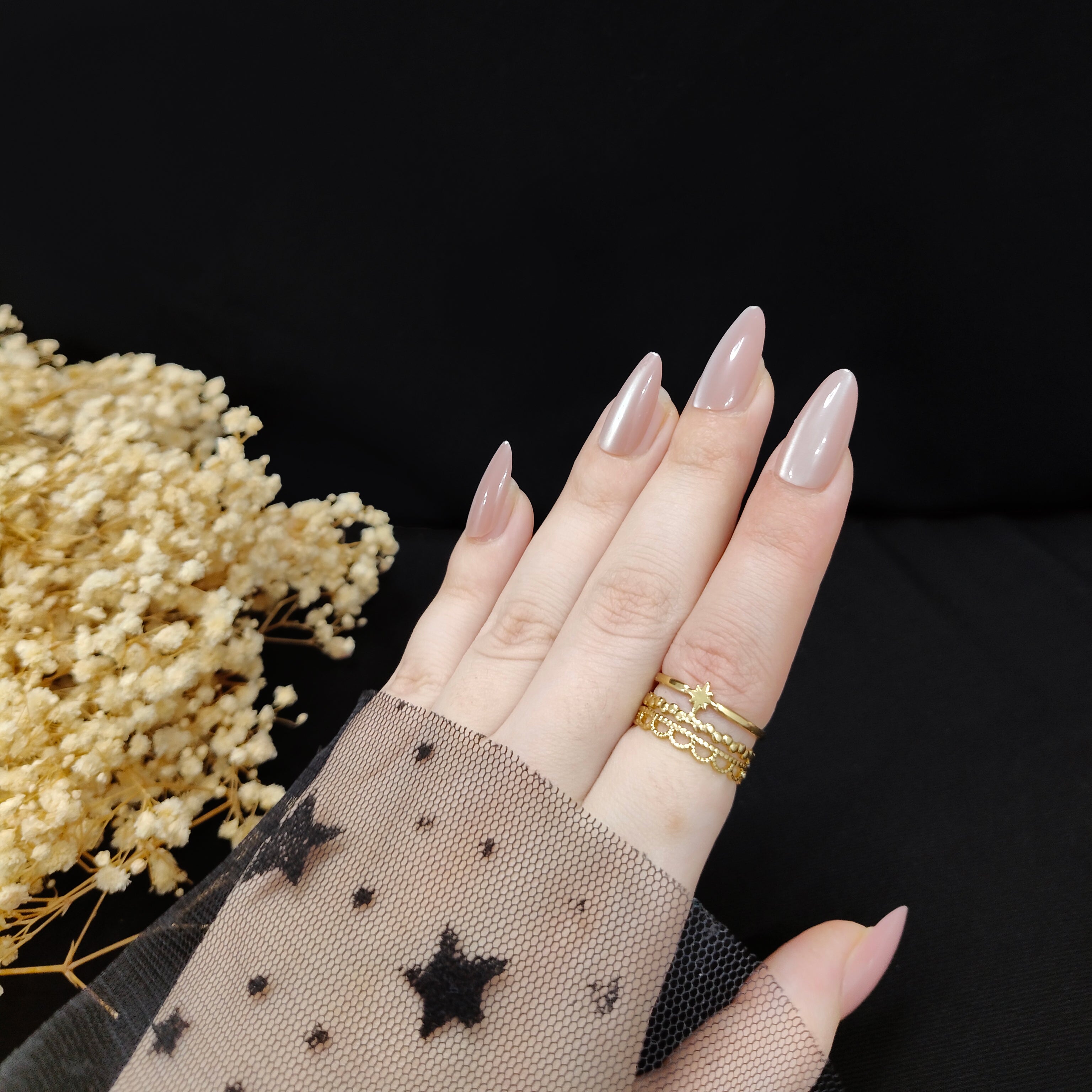 JEWELIXIRS Triple Layer North Star Ring