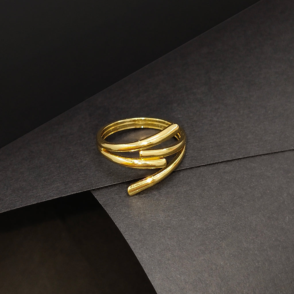 JEWELIXIRS Triple Spiral Wrap Ring