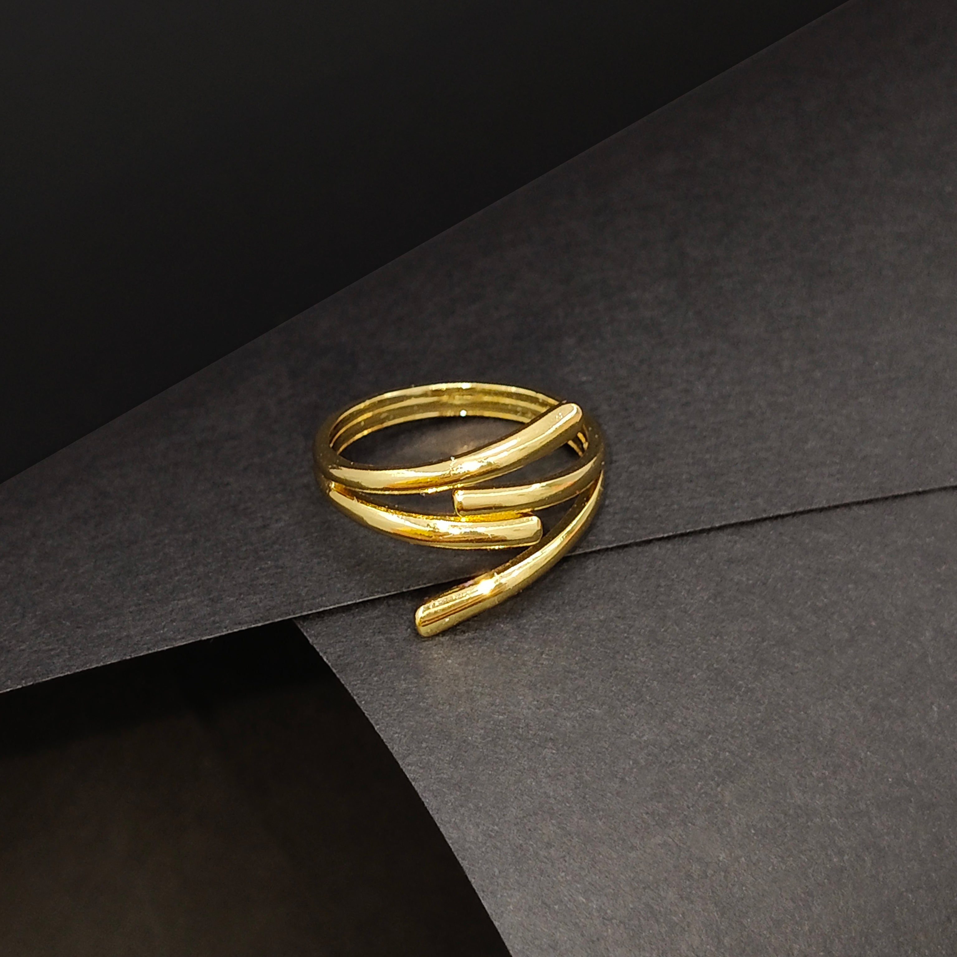 JEWELIXIRS Triple Spiral Wrap Ring