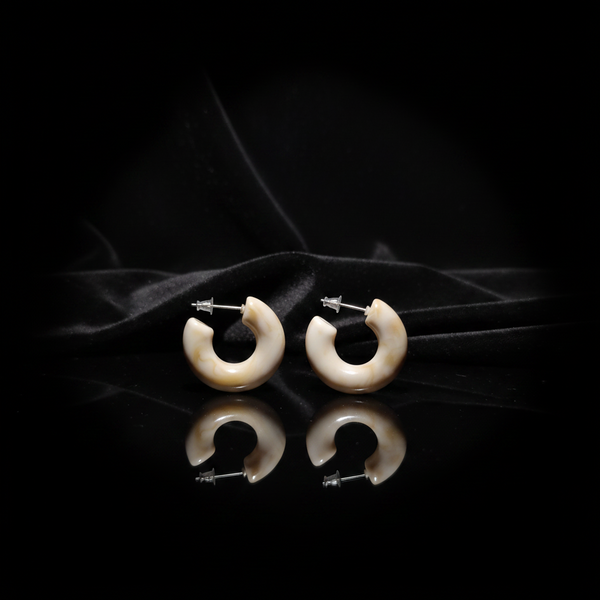 JEWELIXIRS Crescent Bold Hoop Earring